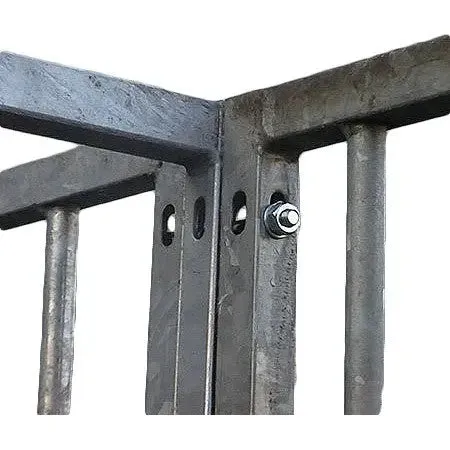 1.0 x 1.84m Full Solid Galvanised Dog Run Panel