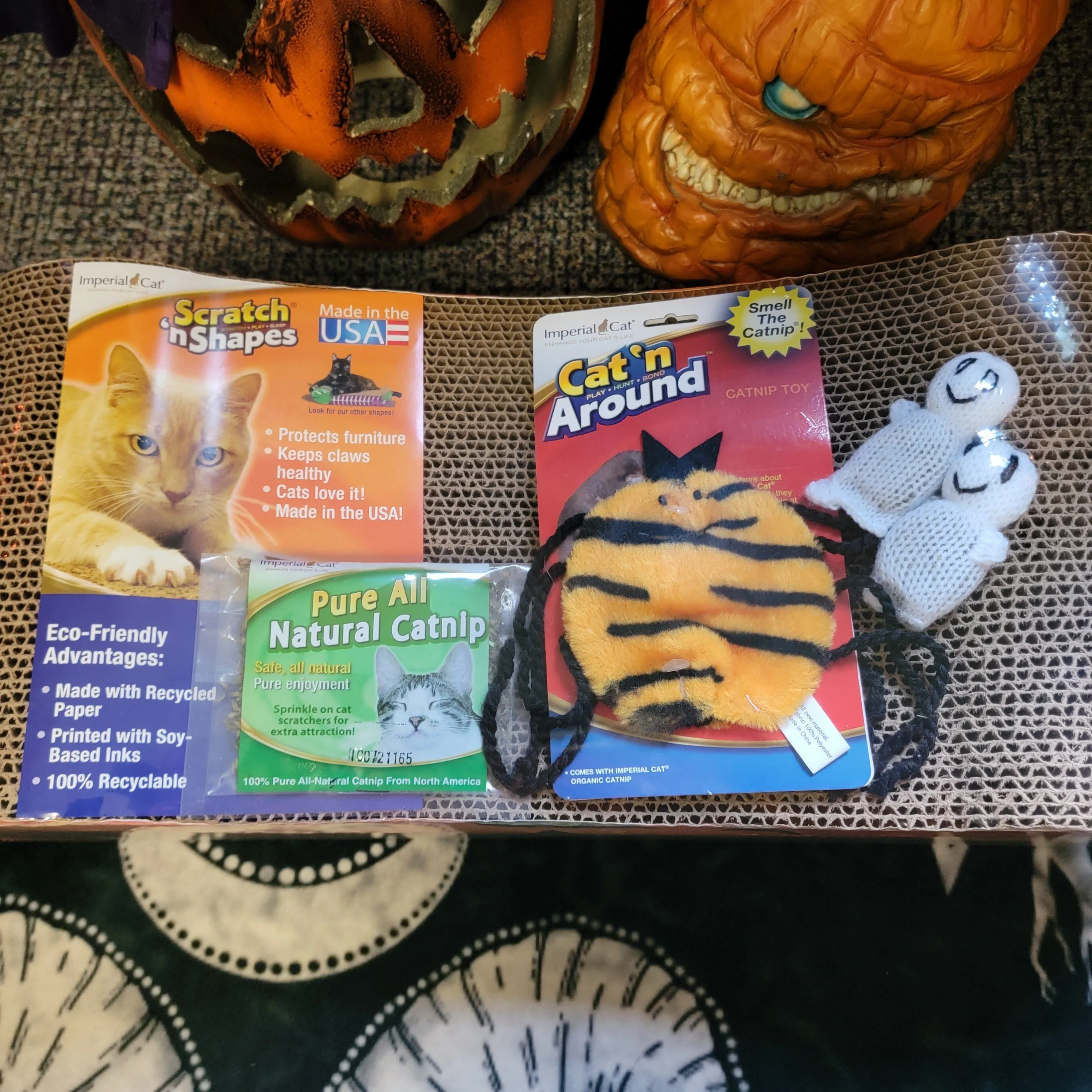 2 in 1 Halloween Cat Scratcher Gift Set
