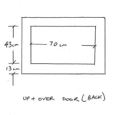 3-Door Car Crate with Escape Hatch - Double with Divider
