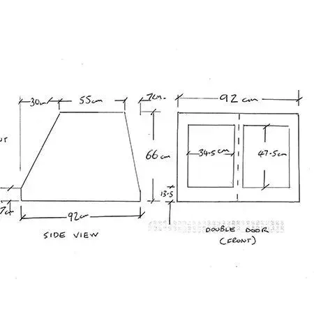 3-Door Car Crate with Escape Hatch - Double with Divider