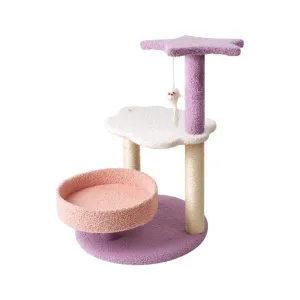 61cm Plush Cat Tree with Sisal Scratching Posts - Floofi