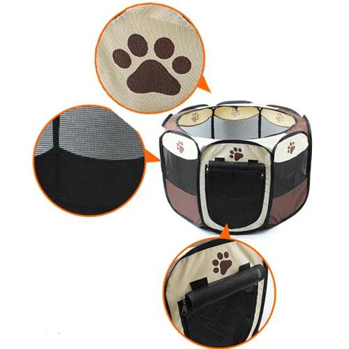 8 Panel Portable Puppy Dog Pet Exercise Playpen Crate Medium