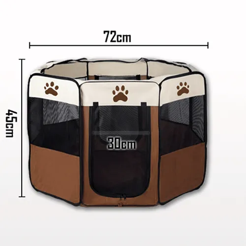 8 Panel Portable Puppy Dog Pet Exercise Playpen Crate Medium