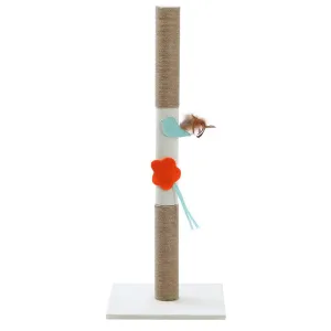 89 cm Plush & Sisal Cat Scratching Post with Toys - YES4PETS
