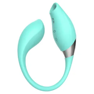 9856M      Dual Motor 8 Function Vibrating   5 Function Clitoral Suction Teaser