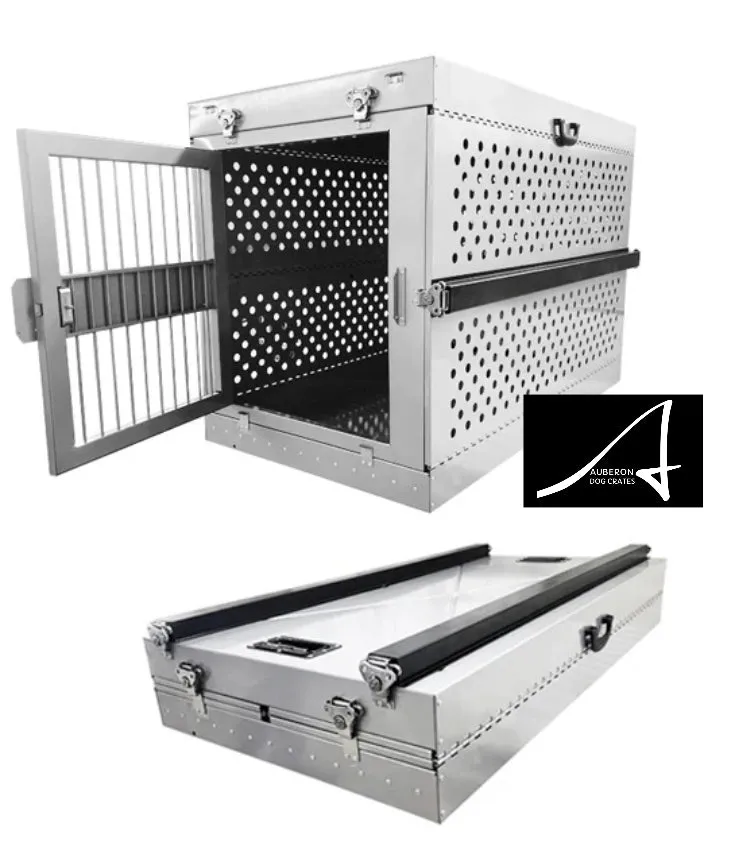 Aluminium ‘Show & Groom’ DOUBLE Crate with Trolley and Grooming Set