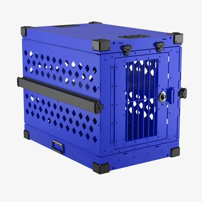 Aluminium ‘Show & Groom’ DOUBLE Crate with Trolley and Grooming Set