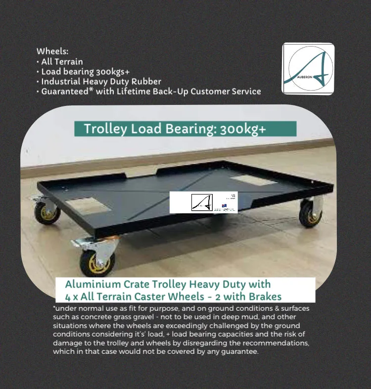 Aluminium ‘Show & Groom’ DOUBLE Crate with Trolley and Grooming Set
