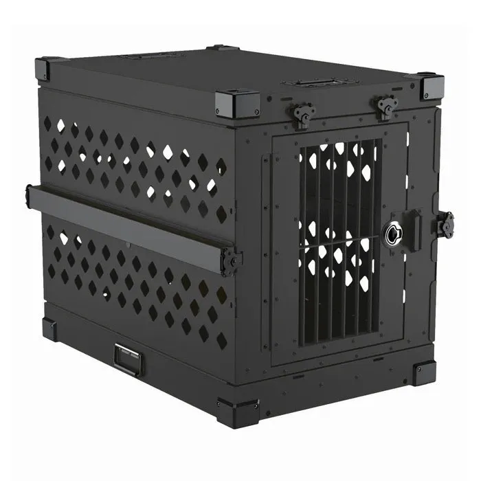 Aluminium ‘Show & Groom’ DOUBLE Crate with Trolley and Grooming Set
