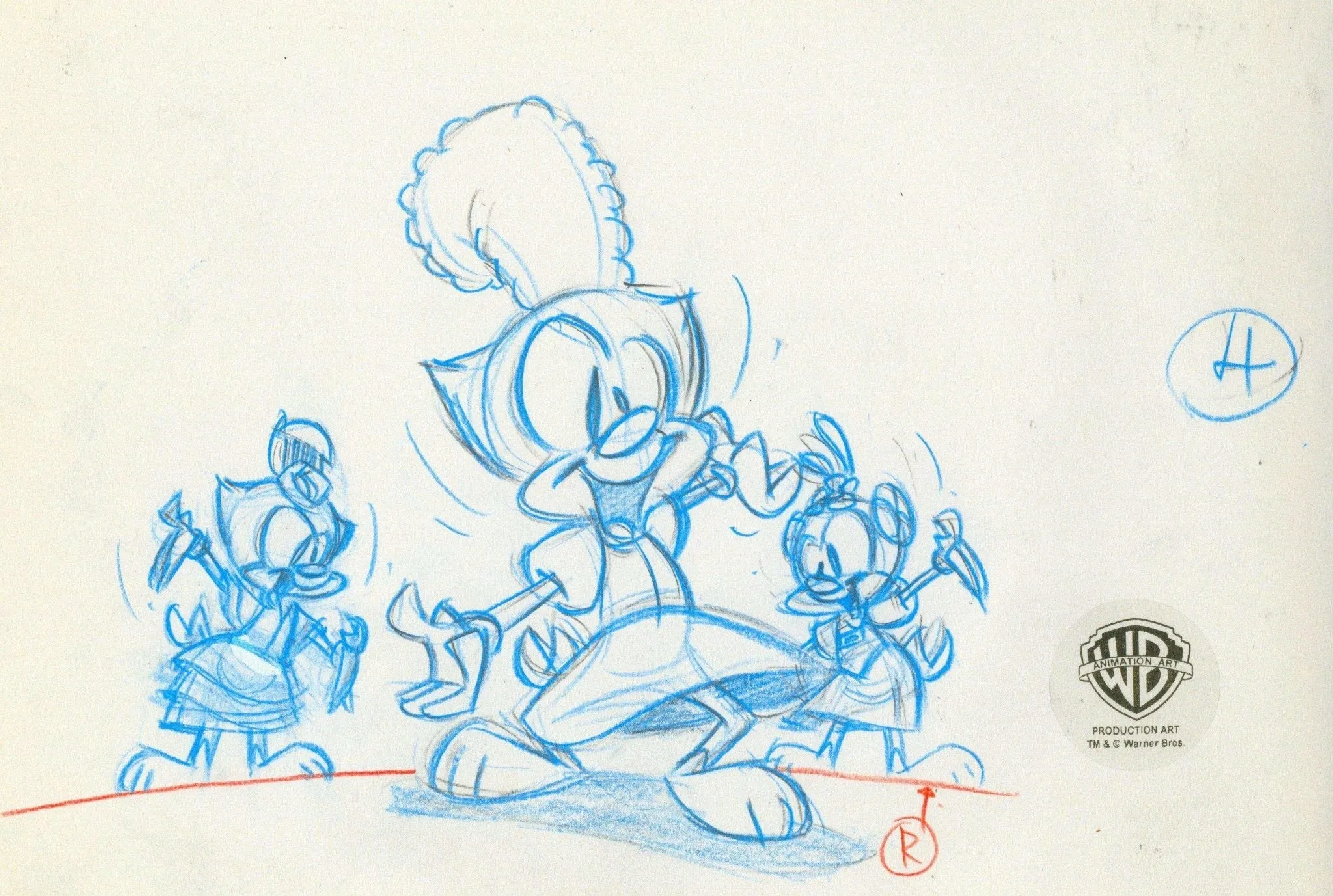Animaniacs Original Production Drawing:  Dot