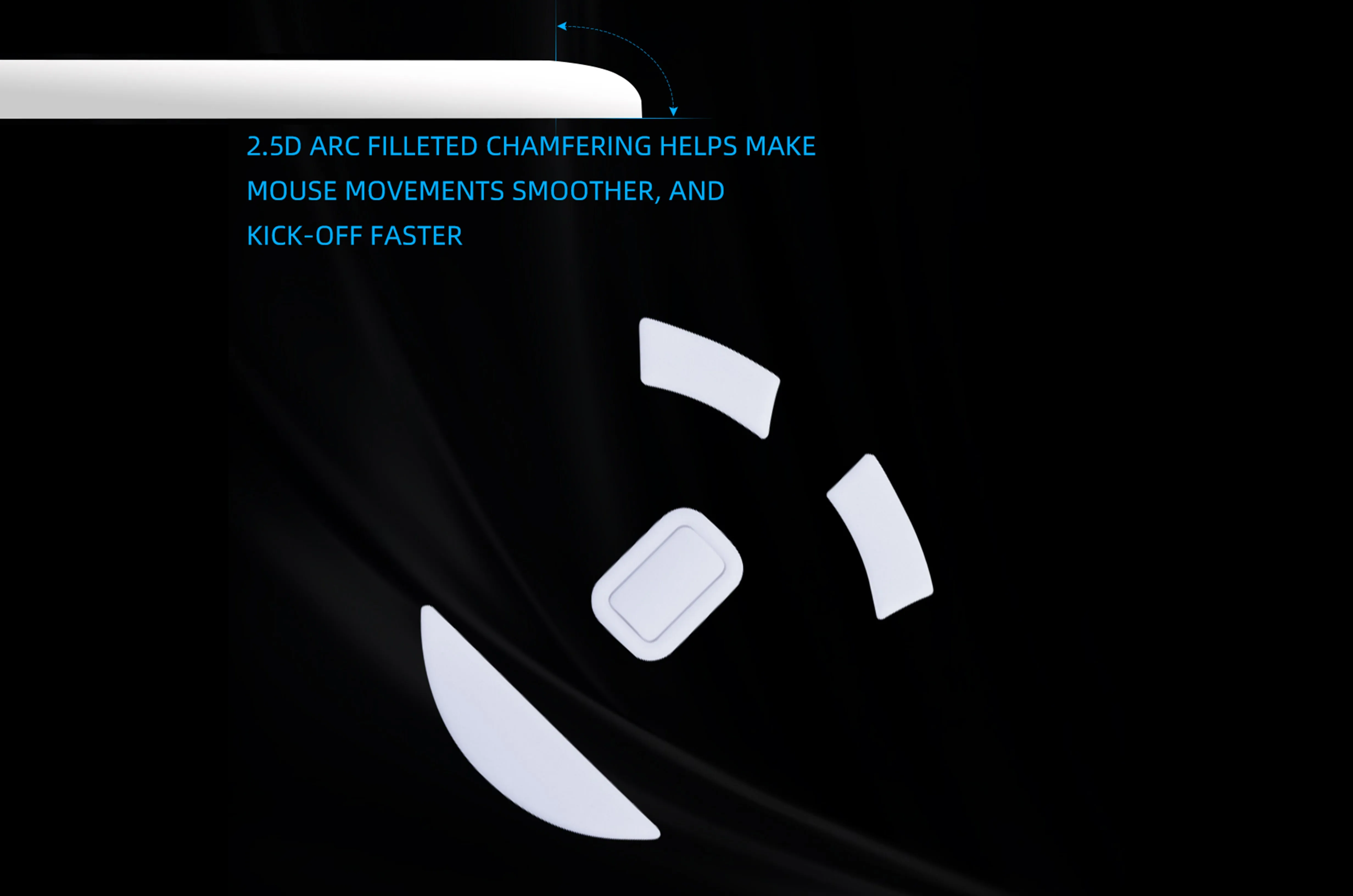 Optimized E-commerce Product Title: PTFE Skates for Razer DeathAdder Essential Mouse