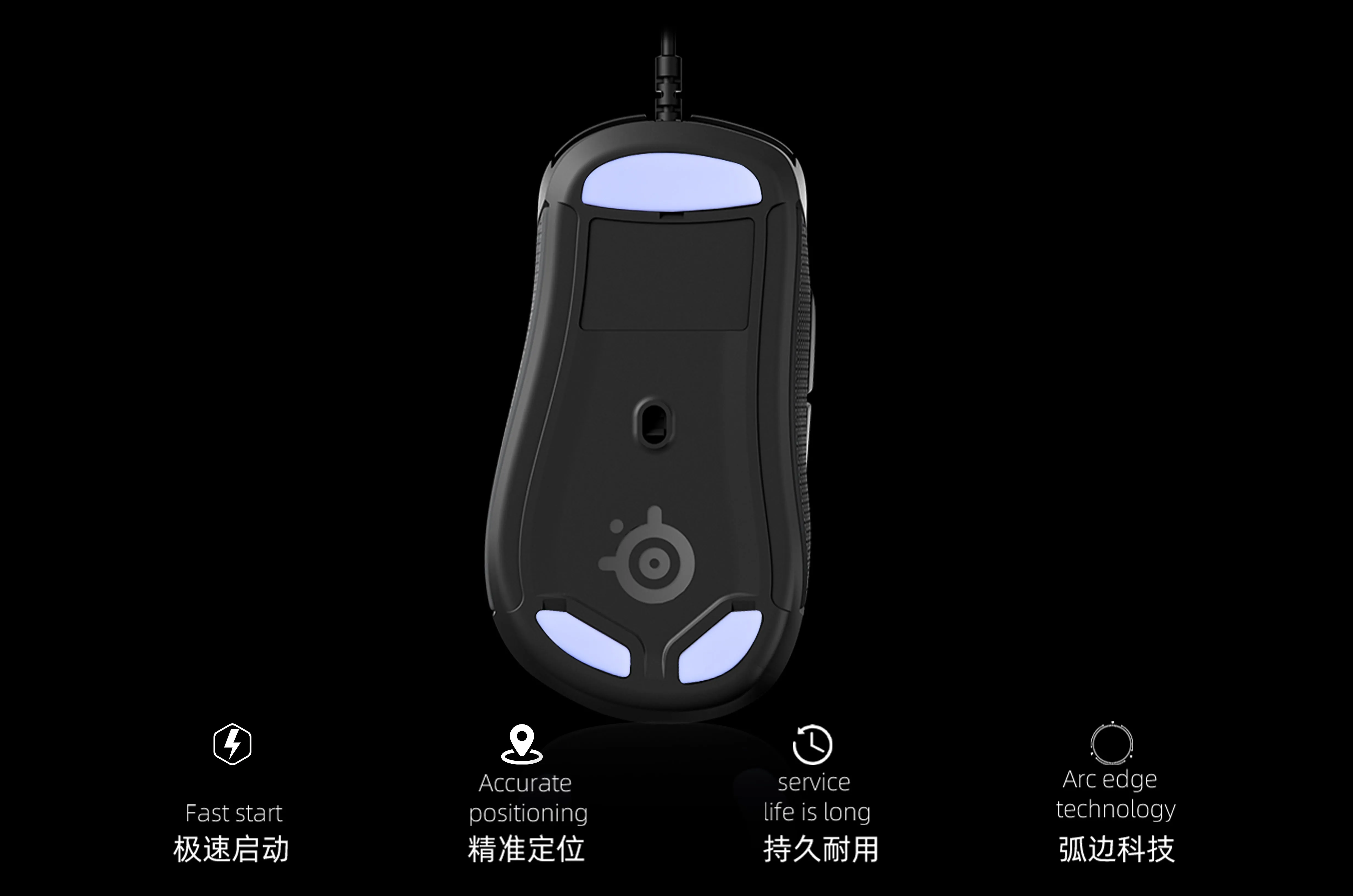 Arc 1 PTFE Skates | SteelSeries Rival310