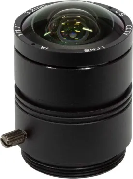 Arducam 120 Degree Ultra Wide Angle CS Lens for Raspberry Pi HQ Camera, 3.2mm Focal Length with Manual Focus