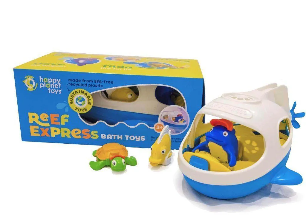 Bath Toys Set, Reef Express, Happy Planet Toys