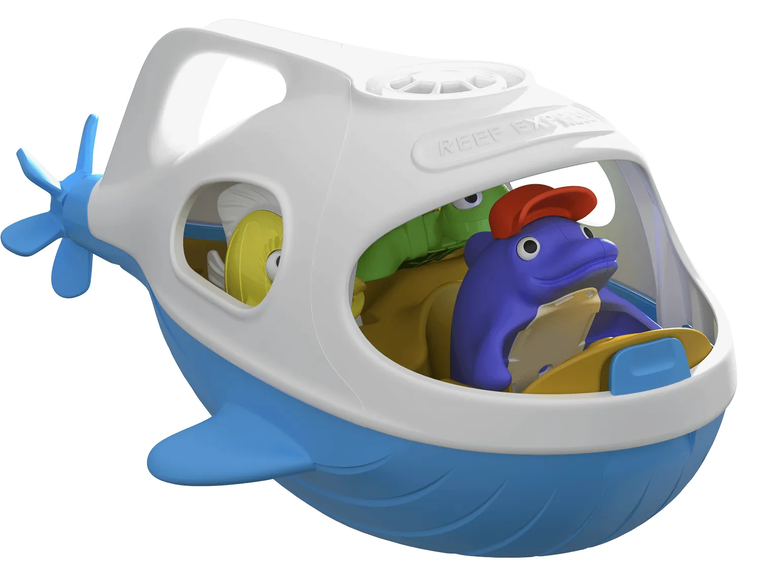 Bath Toys Set, Reef Express, Happy Planet Toys