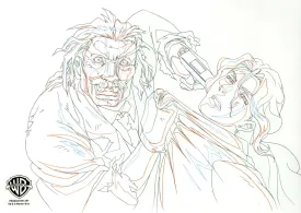 Batman: Gotham Knight Original Production Drawing: Salvatore Maroni, Detective Anna Ramirez