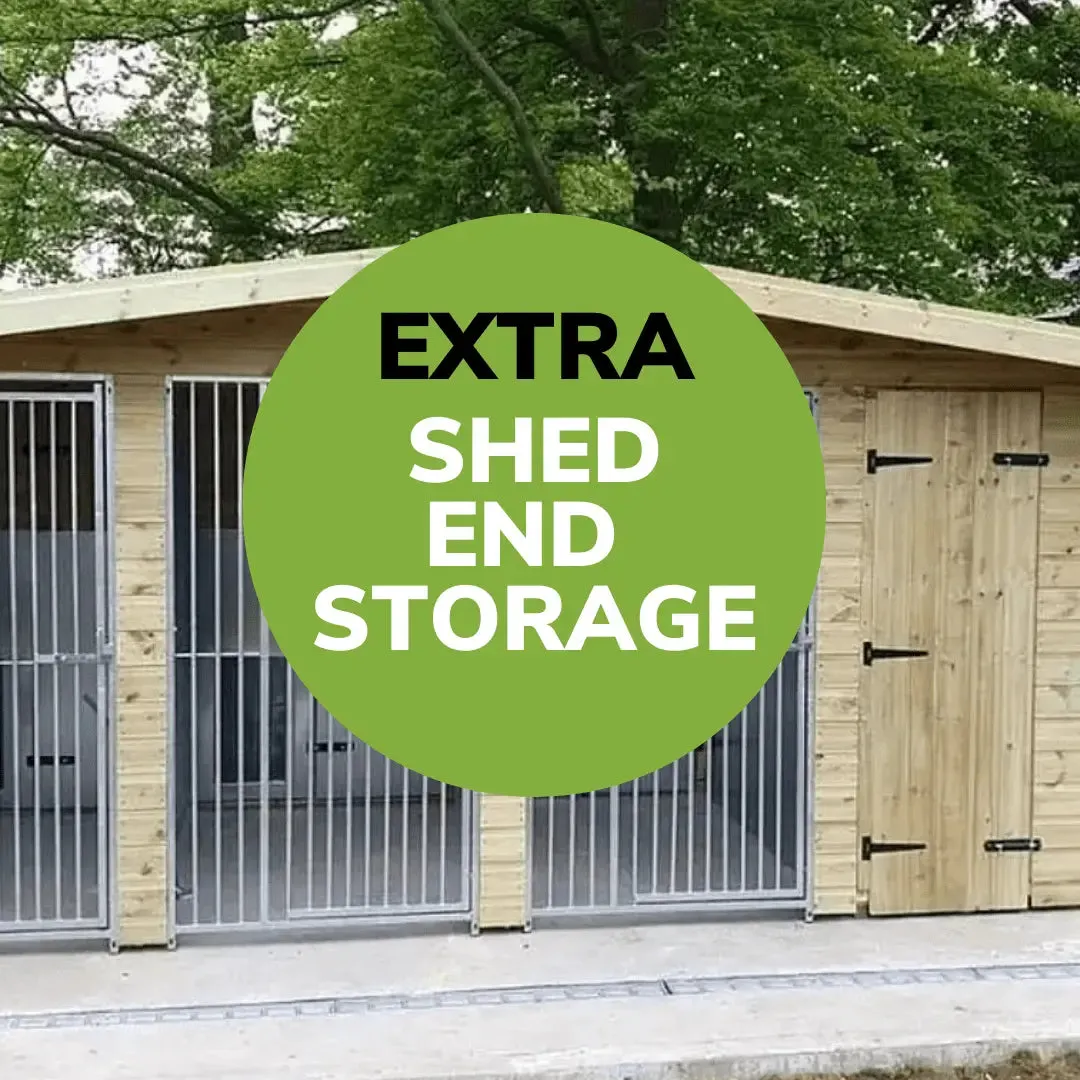 Benchmark Dog Kennel with Apex Roof - Duo 8 x 10ft, Classic Wood Range