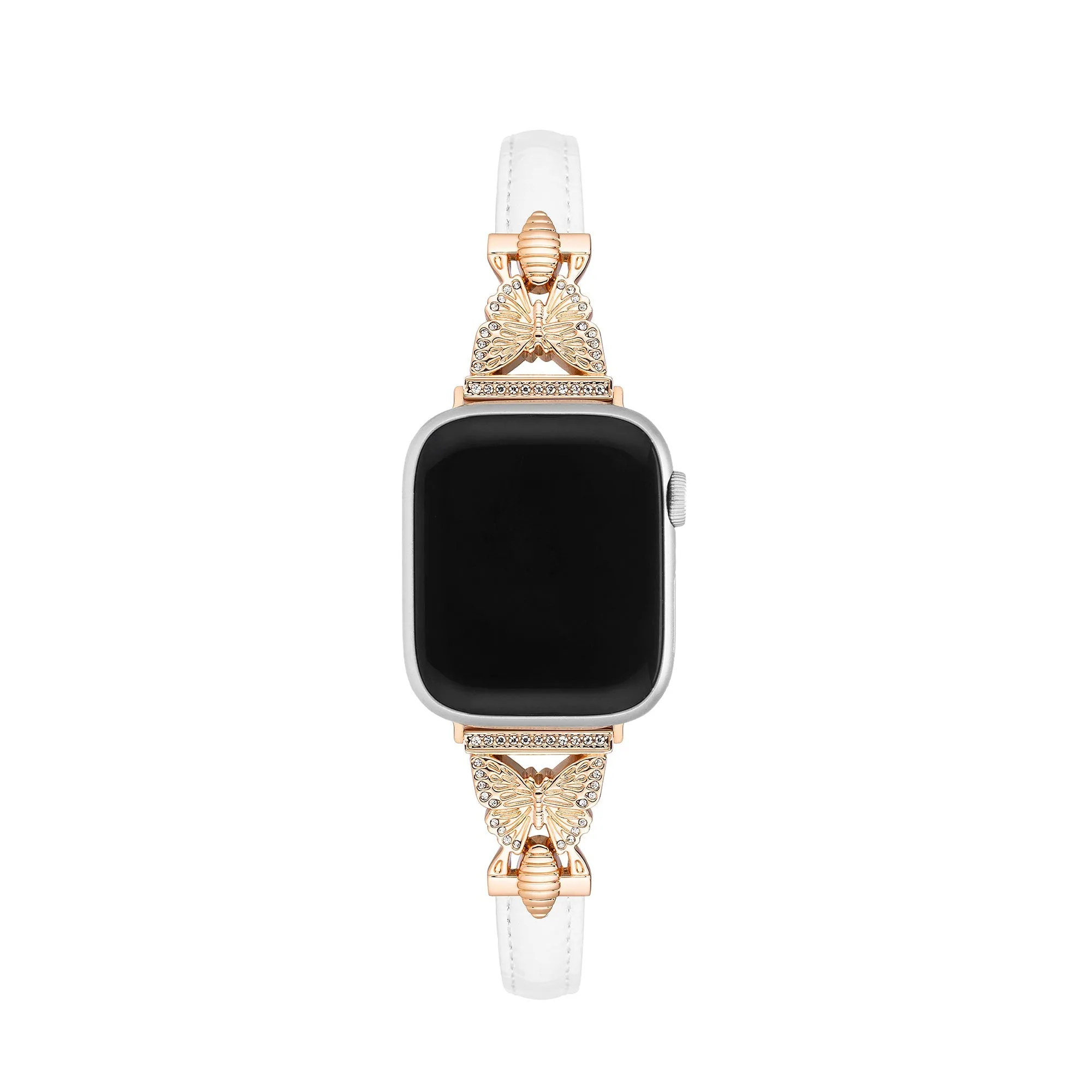 Butterfly Linked Leather Watch Band
