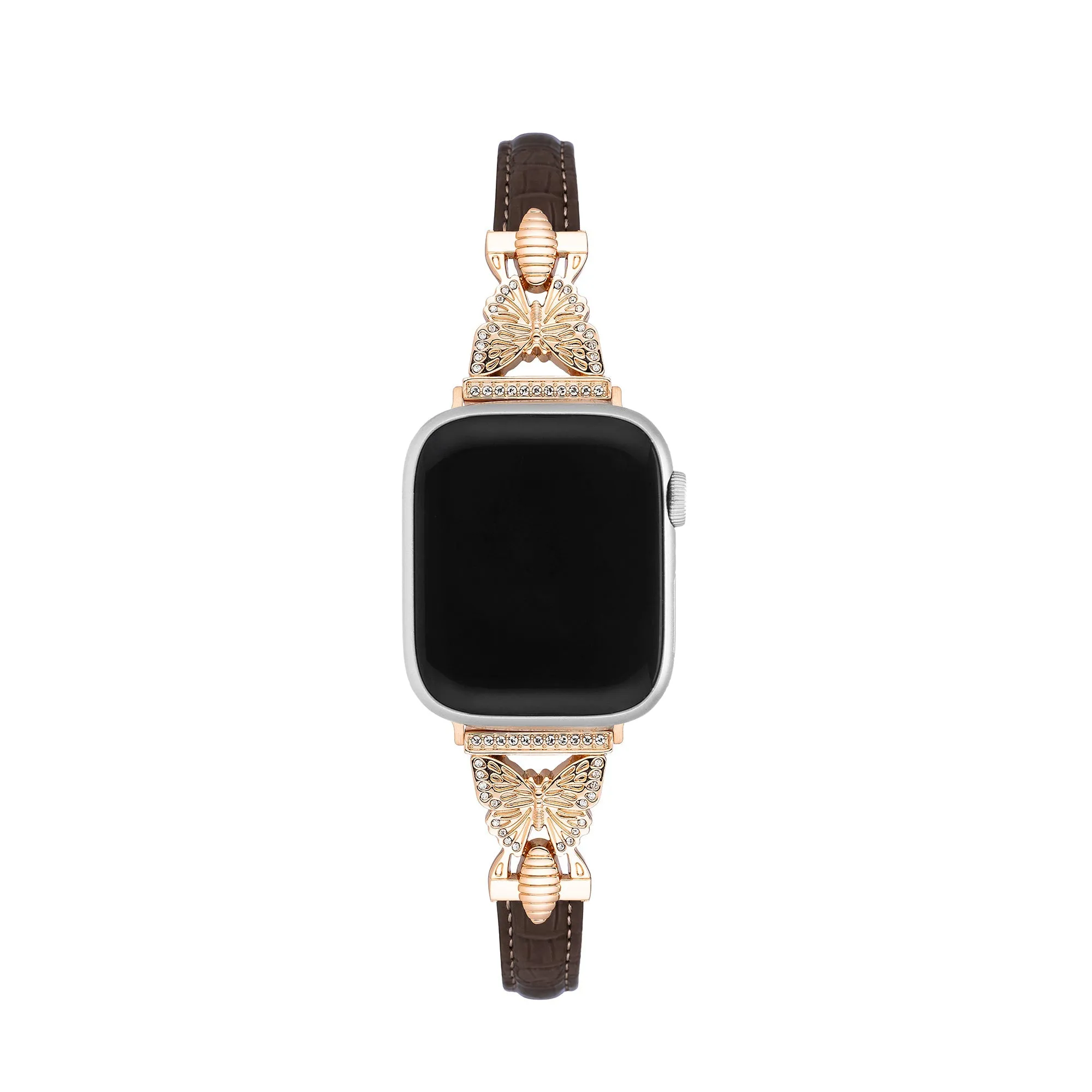 Butterfly Linked Leather Watch Band