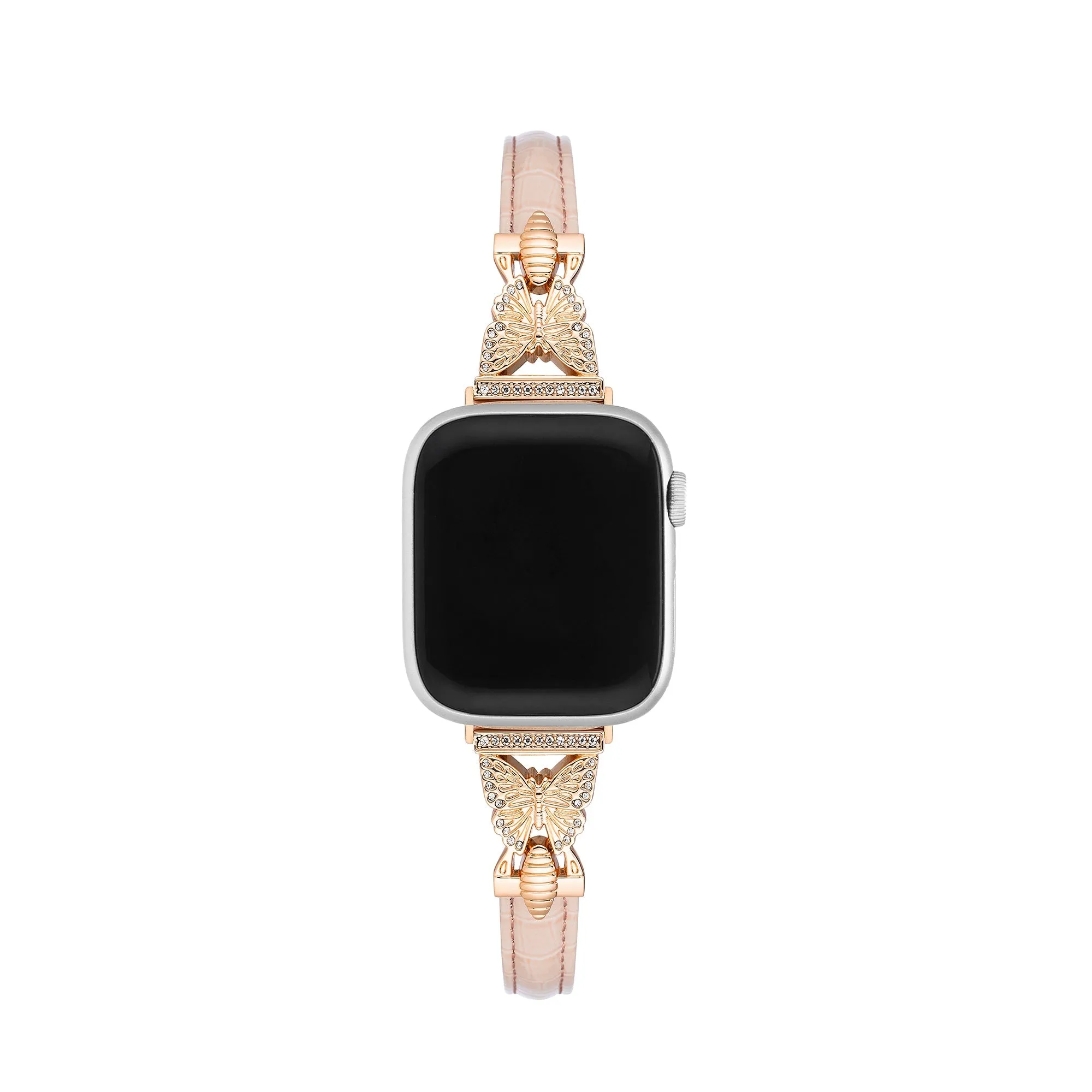 Butterfly Linked Leather Watch Band