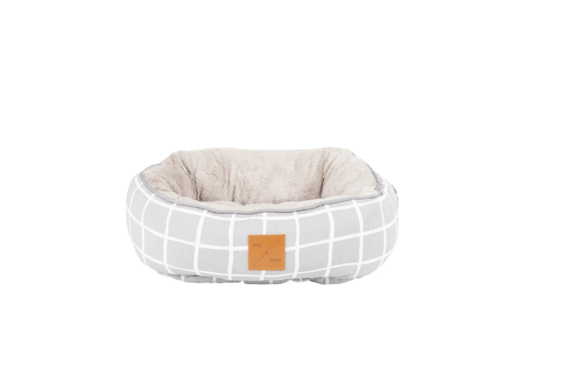 Cat Bed - Reversible - Grey Check