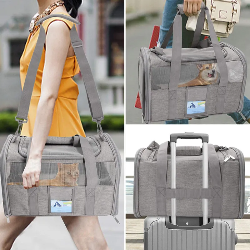 Cat Carrier Bag With Mesh Window Handbag