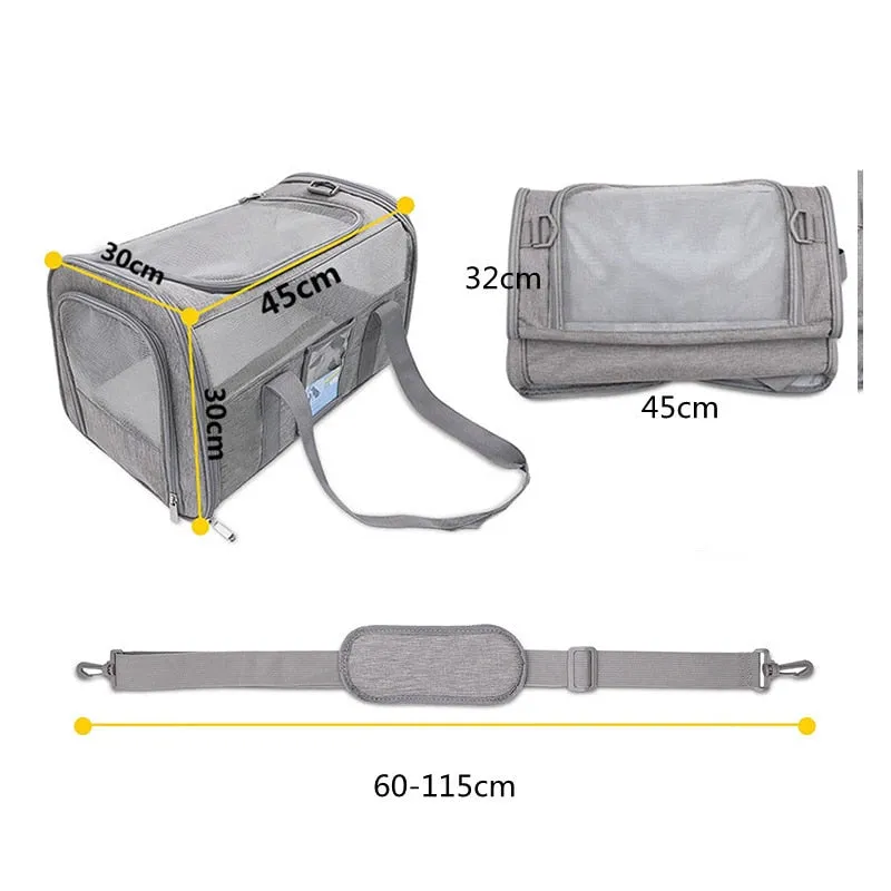 Cat Carrier Bag With Mesh Window Handbag