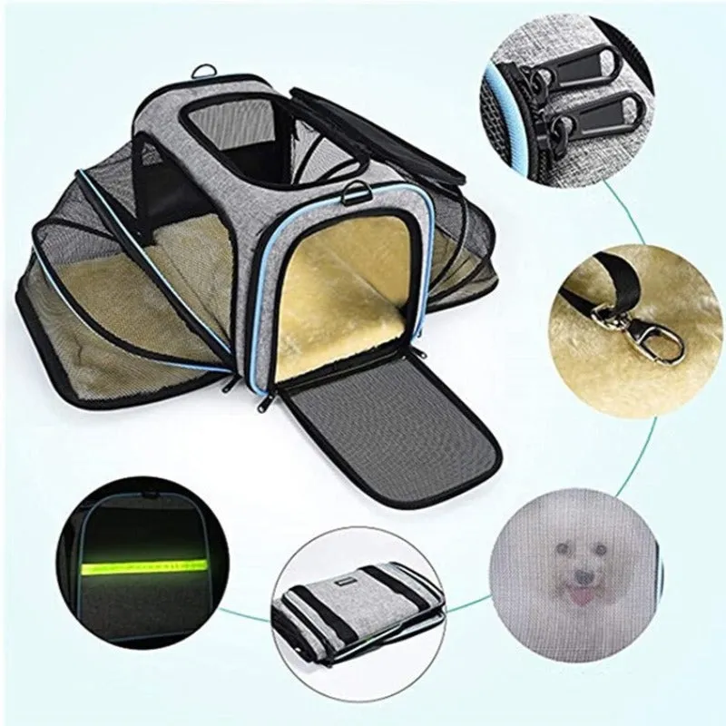 Cat Carrier Expandable Foldable Airline Approved