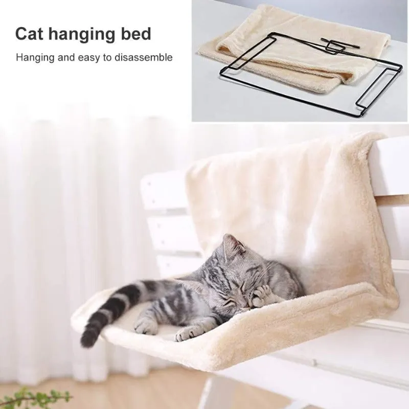 Cat Hanging Bed On Radiator Lounger Hammock for Cats