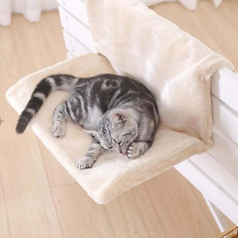 Cat Hanging Bed On Radiator Lounger Hammock for Cats