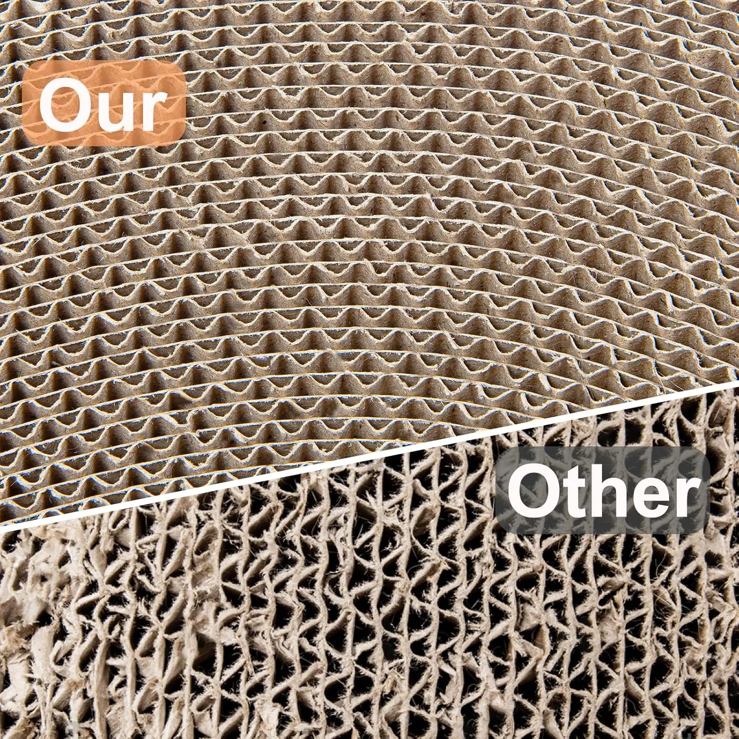 Cat Scratcher Carboard,Oval Cat Scratch Pad,Cat Scratcher Lounge Bed Nest Bowl with an Interactive Cat Toy for Cats Grinding Claw Indoor