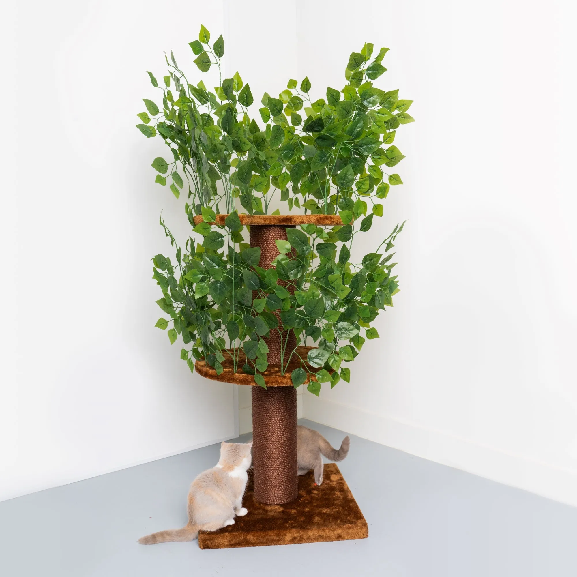 Cat Tree Natural Leaves
