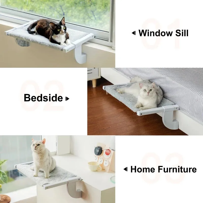 Cat Window Perch Adjustable Hammock With 2-sided Cushion