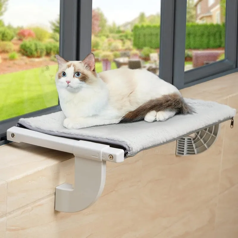 Cat Window Perch Adjustable Hammock With 2-sided Cushion