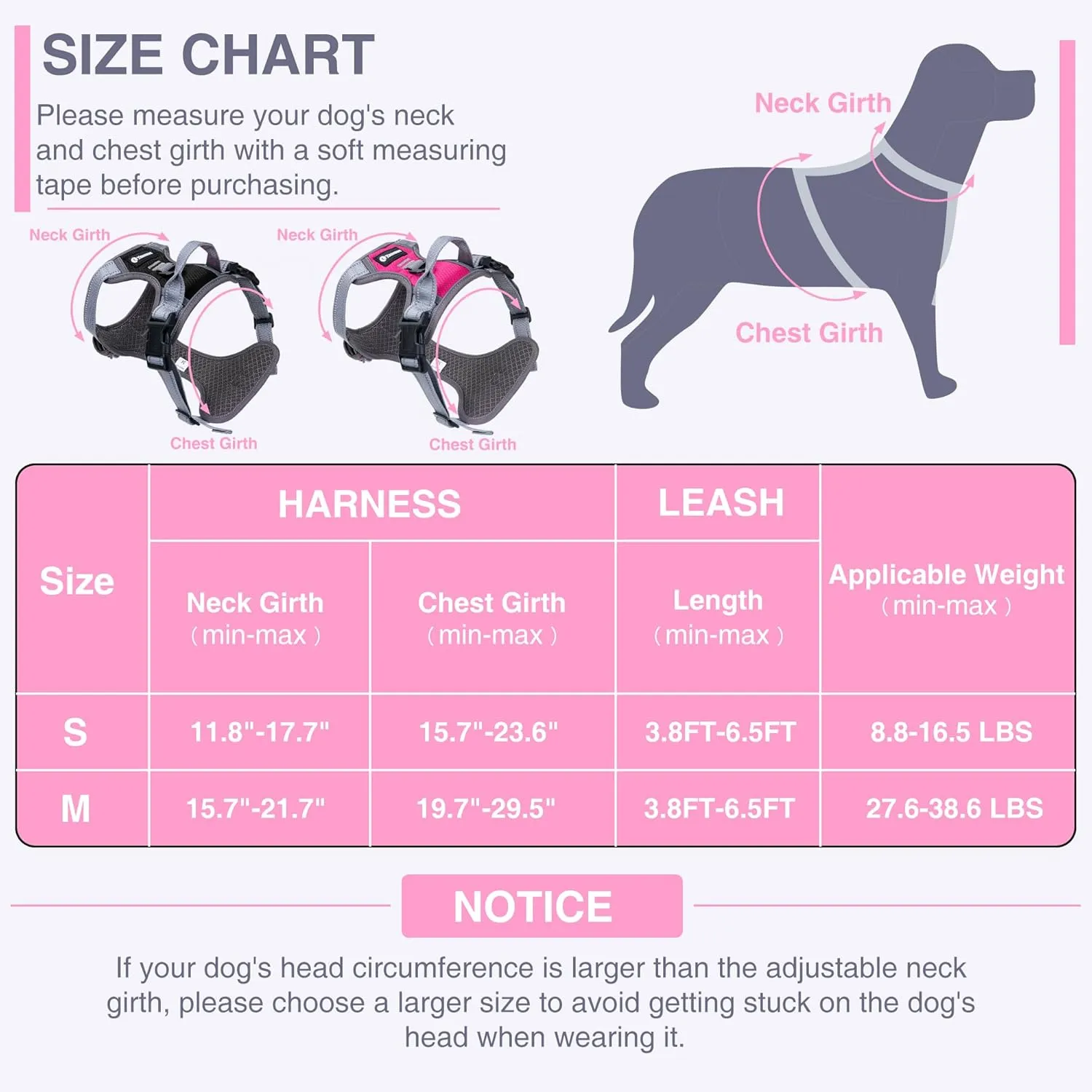Dog Harness Medium Large Sized Dog Four-Layer Mesh Breathable Reflective Dog Collars, Puppy Harness and Leash Set Training Suit for All SeasonsBlack M Size