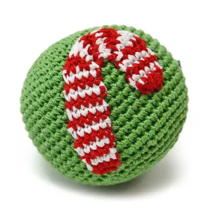 Dogo Pet Fashions Holiday Candy Cane Ball Dog Toy