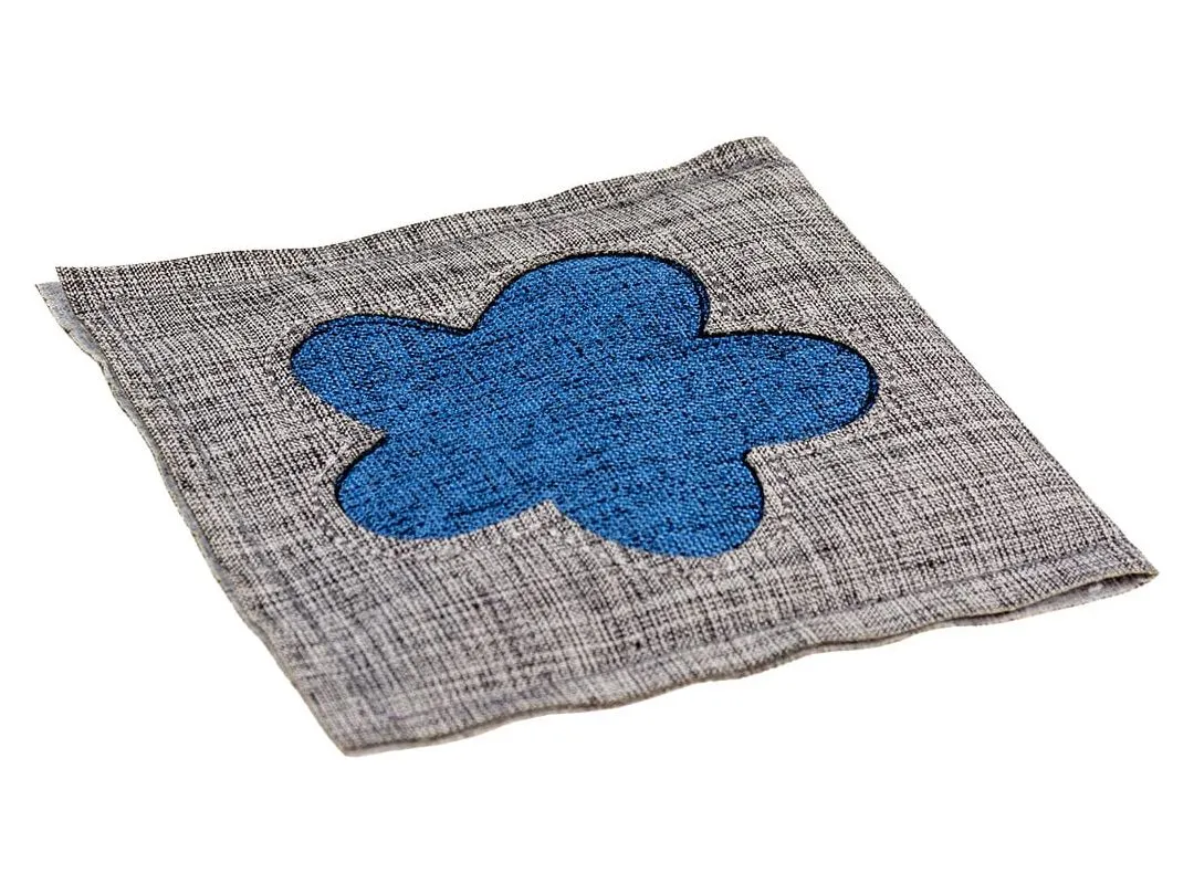 ECO Navy square & catnip 8x8x1cm blue/grey