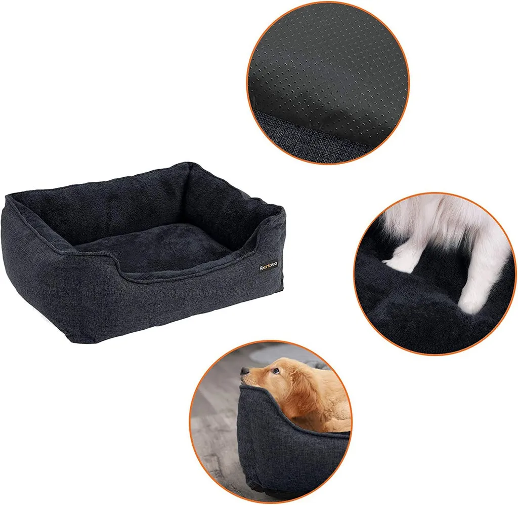 Extra-Large Tear-Resistant Dog Sofa Bed with Headrest 90cm - FEANDREA