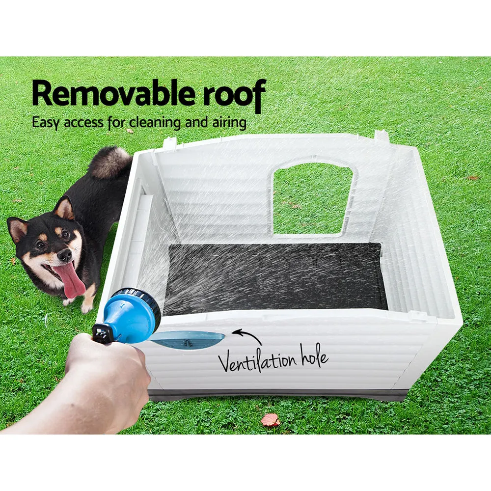 Extra Large Weatherproof Plastic Dog Kennel with Ventilation - i.Pet