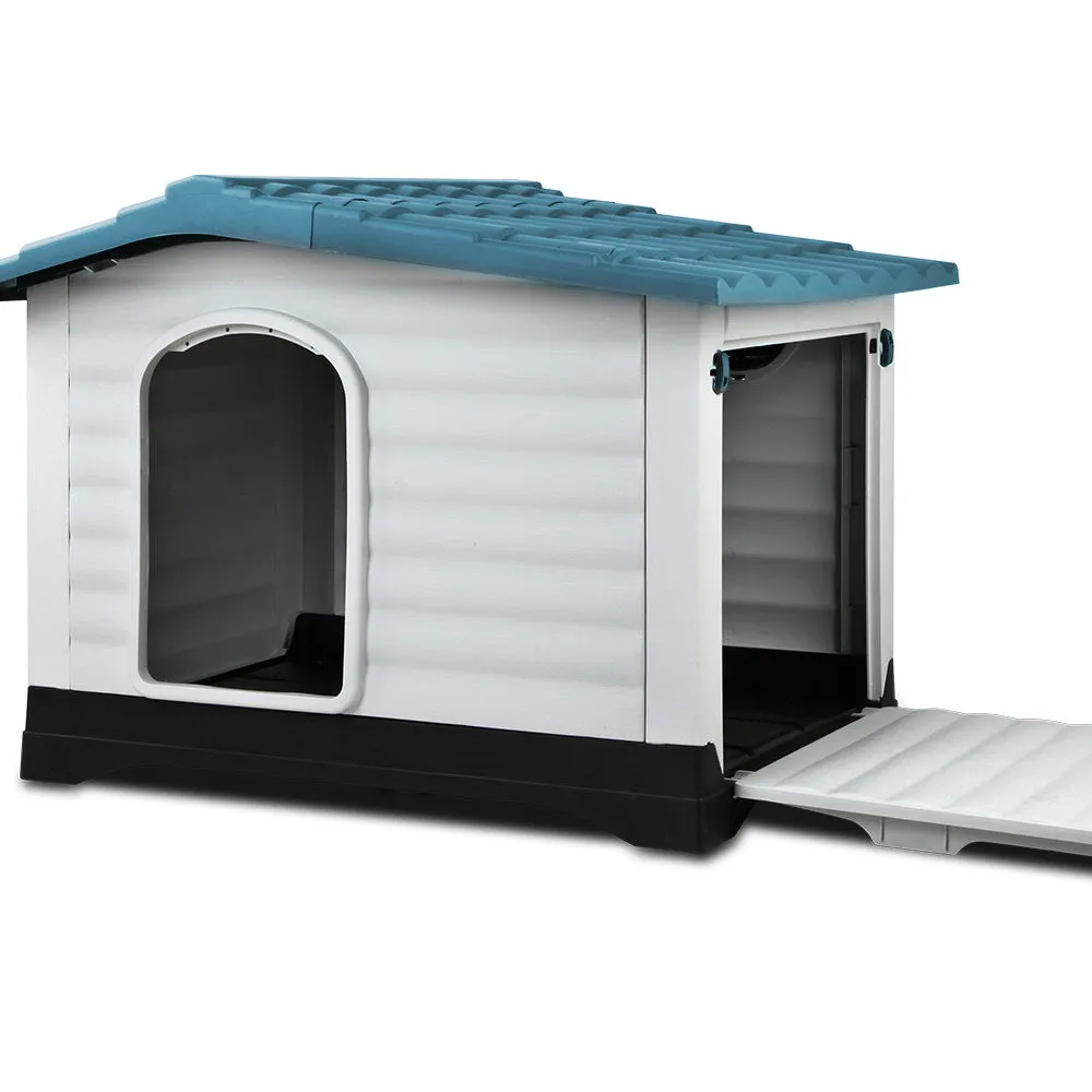 Extra Large Weatherproof Plastic Dog Kennel with Ventilation - i.Pet