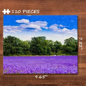 Flower Field Rectangle Jigsaw Puzzle Best Indoor Gifts 110 Pieces