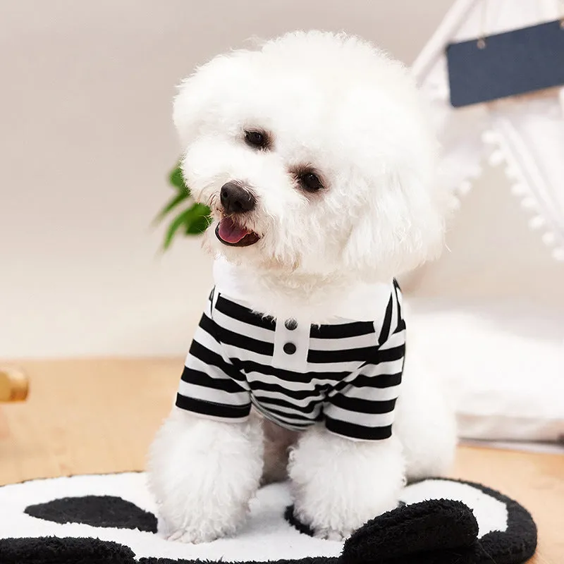 For Small Dog Pet Striped T-shirt Clothing Dog Clothes
