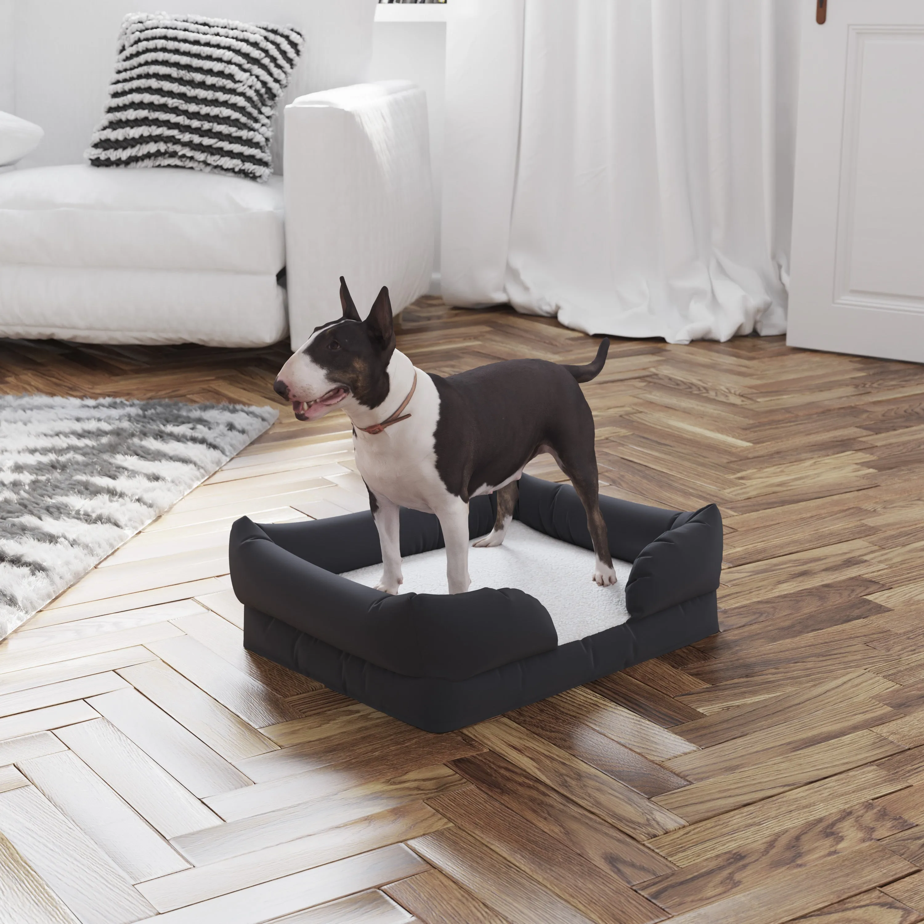 Gray 25x20 Memory Foam Dog Bed AJ-ORTHO-00188-GY-GG