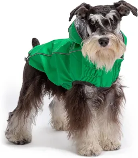 Green Reversible Elasto-Fit Dog Raincoat, XX-Large