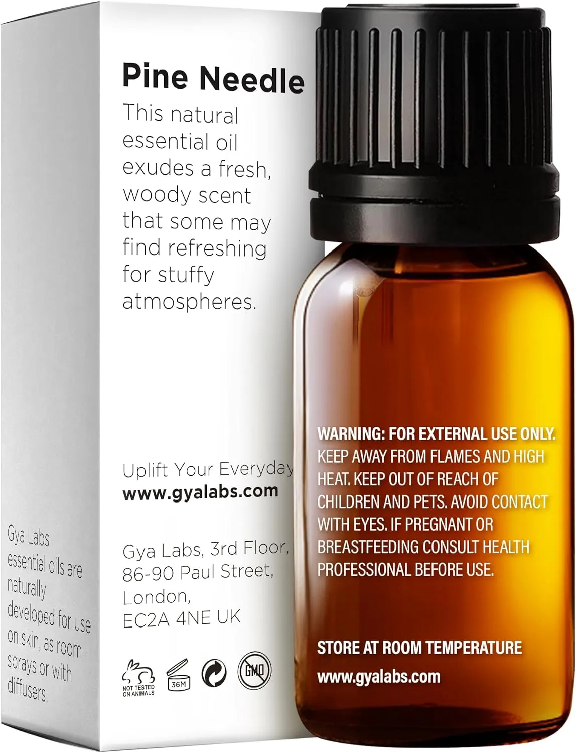Gya Labs Pine Essential Oils for Diffuser - 0.34 Fl Oz - 100% Pure Natural Fall Pine Oil for Skin, Body Massages, Candle Making DIY - Fresh Woodsy Scent