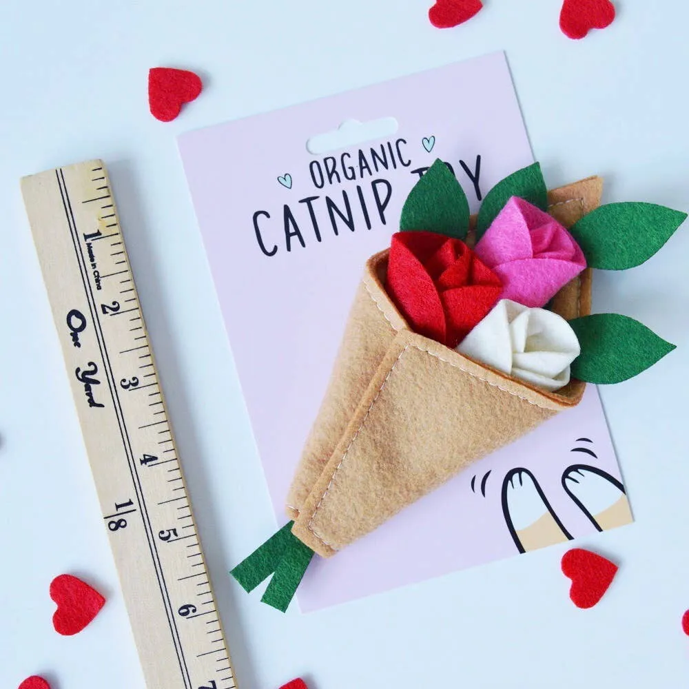 Housecat Club Catnip Farmers Market Rose Bouquet Cat Toy