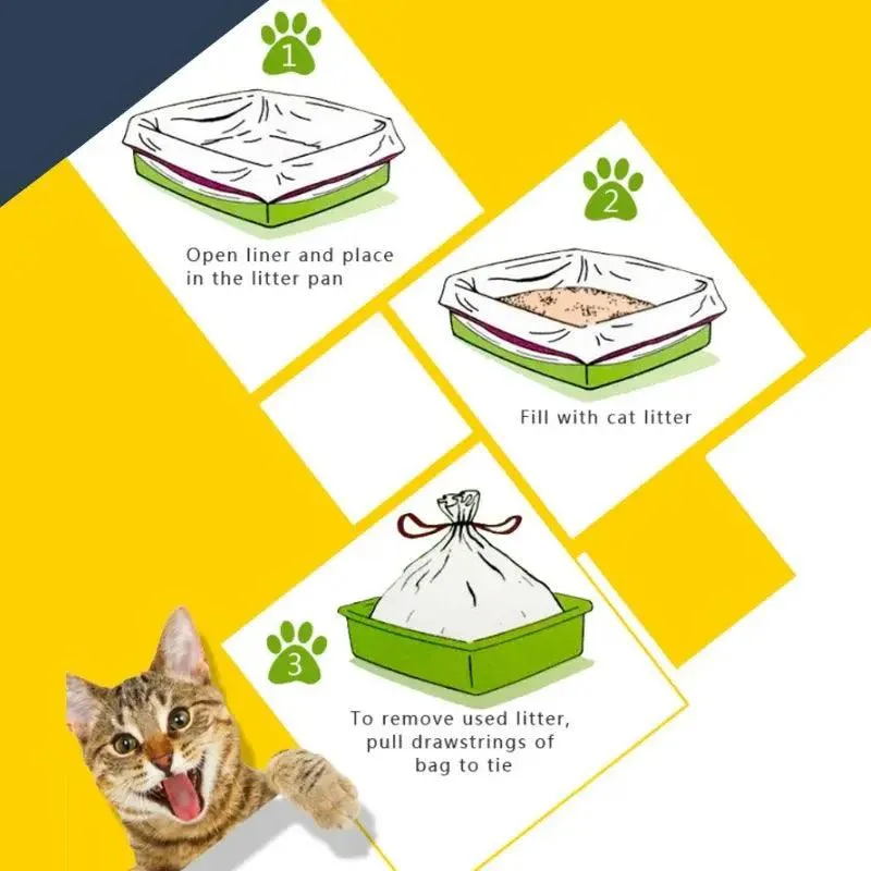 Hygienic Elastic Cat Litter Bag (S/M/L)