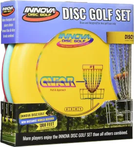 Innova Disc Golf Set  Driver, Mid-Range & Putter, Comfortable DX Plastic, Colors May Vary (3 Pack)