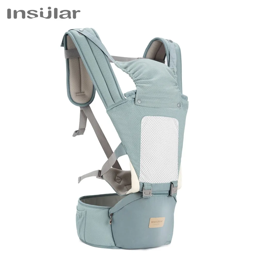 Insular Multifunctional Baby Carrier with Hip Seat Lumbar Support Waist Stool