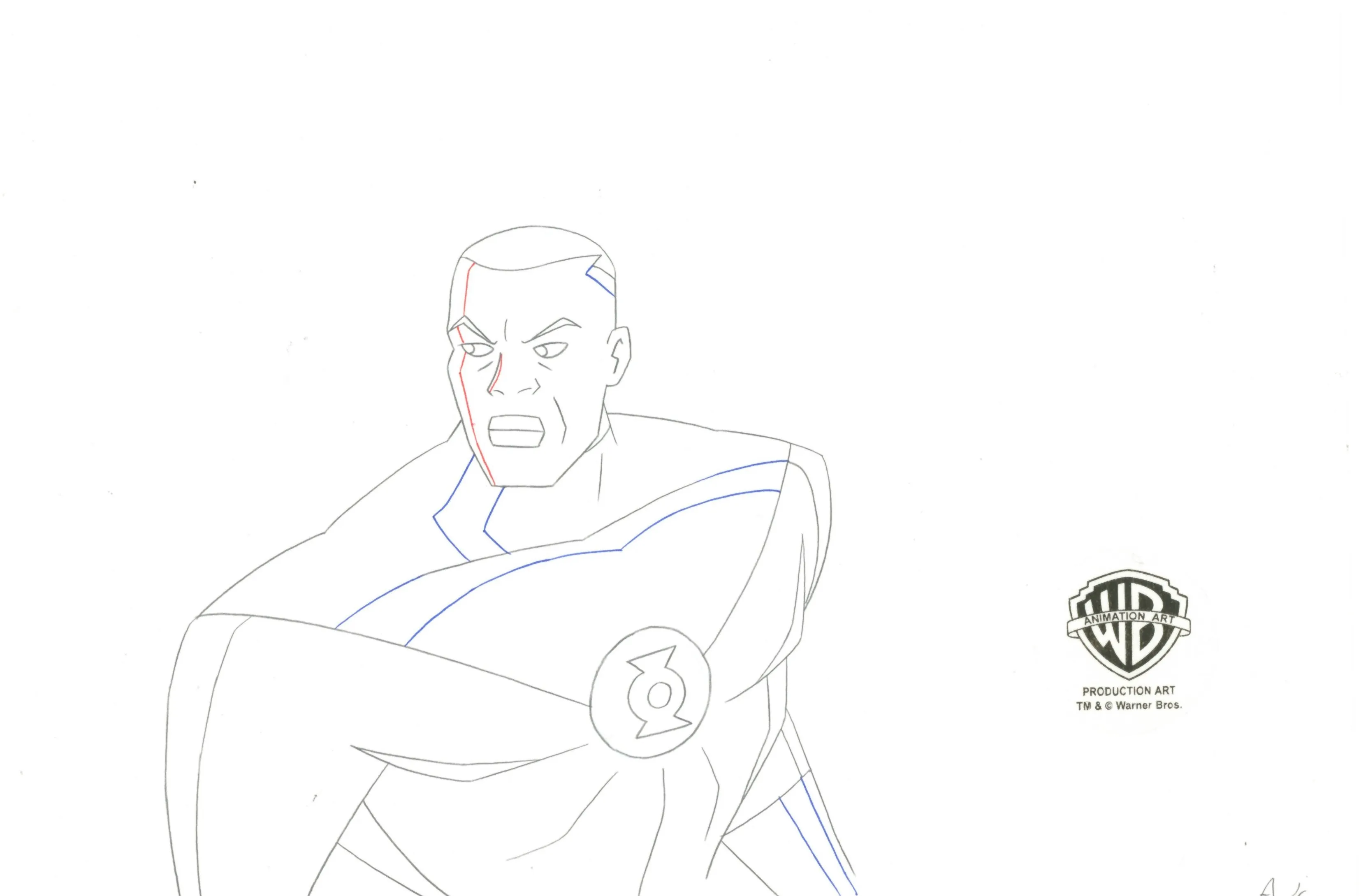 Justice League Unlimited Original Production Drawing: Green Lantern